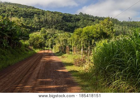 Dirt Road In Countryside