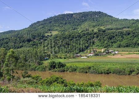 Rural Village And Farm