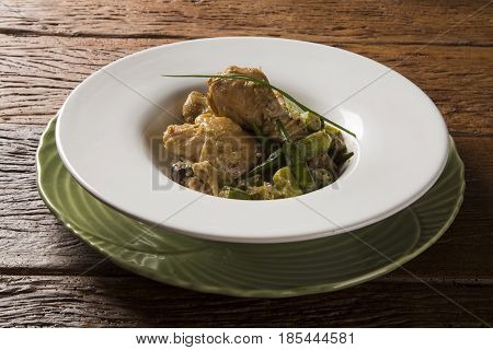Frango Com Quiabo (portuguese For 