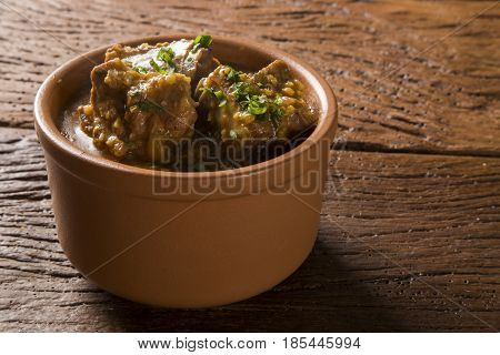 Deliciou Rib with sauce. Brazilian food typical