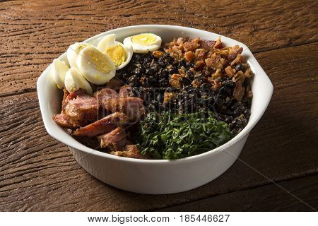 Tropeiro Bean. Traditional Brazilian Food.