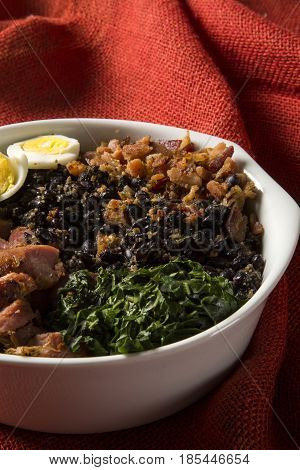 Tropeiro Bean. Traditional Brazilian Food.