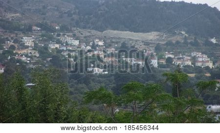 Beautiful Mountainous Village with magnificent Greenery and Trees