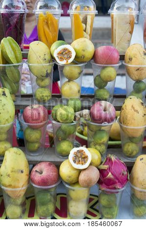 Laos Luang Prabang Market Fruits