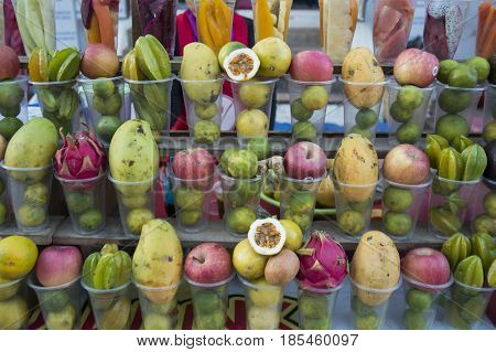 Laos Luang Prabang Market Fruits