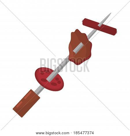 Rodizio bbq meat icon vector illustration graphic design