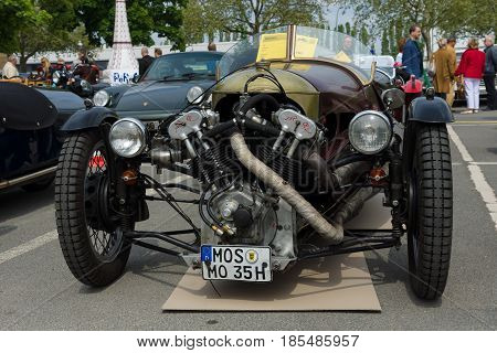 Berlin - May 11: Car Morgan Super Sports, V-twin Three-wheelers, 26Th Oldtimer-tage Berlin-brandenbu