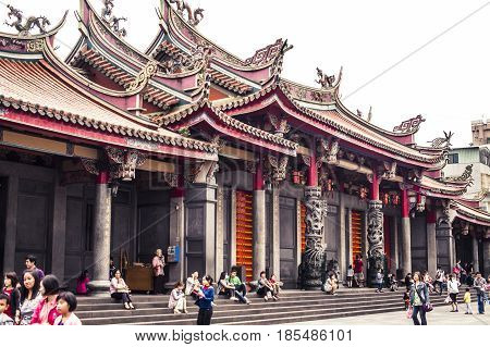 Longshan Temple In Taipei, Taiwan