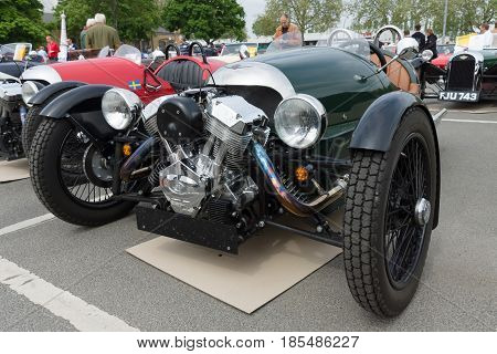 Berlin - May 11: Car Morgan, V-twin Three-wheelers, 26Th Oldtimer-tage Berlin-brandenburg, May 11, 2