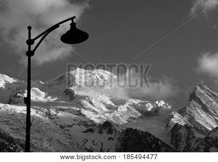 Mont Blanc in Haute Savoie, France, Europe