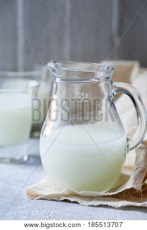 A small jug with a curative drink- whey