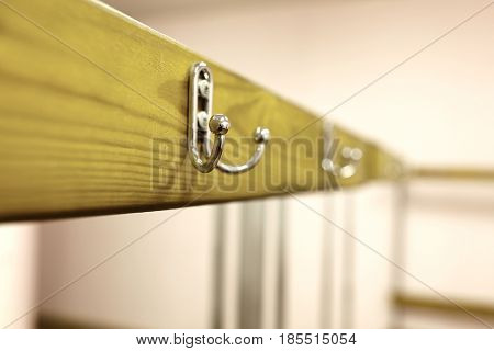 Interior of a cloakroom