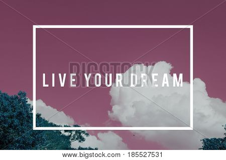 Sky nature photo with motivate quotes 