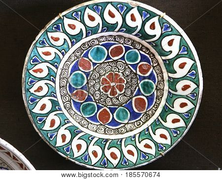 Turkish Iznik Ceramic In Ecouen Castle, France