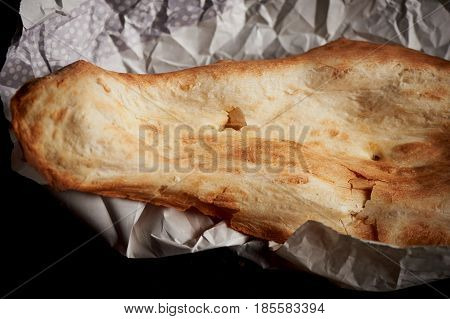 Georgian bread baked in clay oven . Shotis Puri.Fresh with a crispy crust