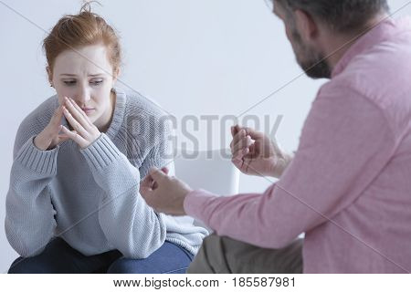 Woman Having Post Abortion Stress