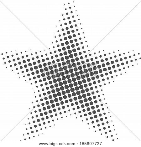 Grey abstract background with half tone effects. Dots texture vector illustration.