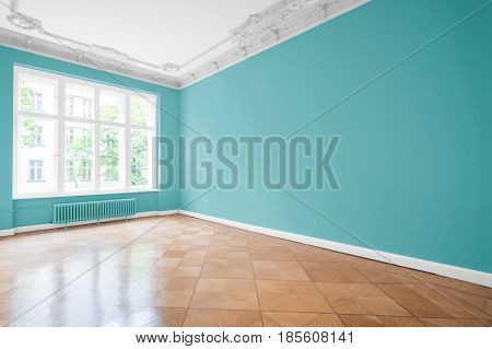 Empty Room, Wooden Floor In New Apartment