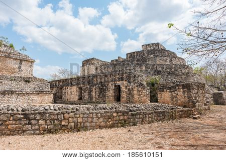 Ek Balam, the Mayan Archaeological Site. Maya Ruins, Yucatan Peninsula, Mexico
