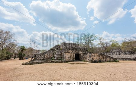 Ek Balam, the Mayan Archaeological Site. Maya Ruins, Yucatan Peninsula, Mexico