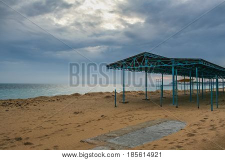 Port,   Beach In Feodosiya.