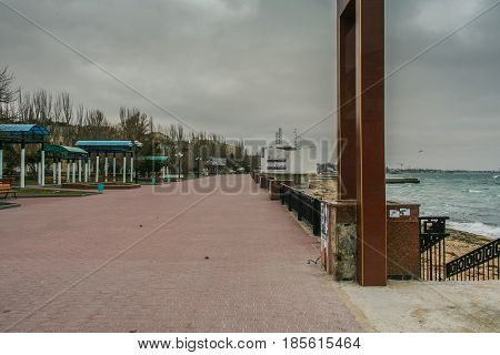 Port,   Beach In Feodosiya.