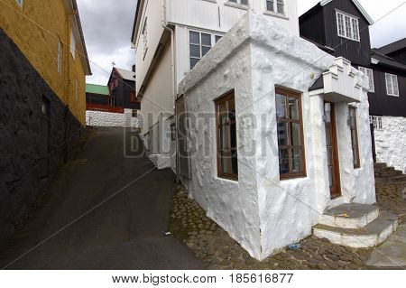 The capital city of the Faroe Islands in the north Atlantic
