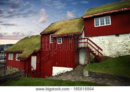 The capital city of the Faroe Islands in the north Atlantic
