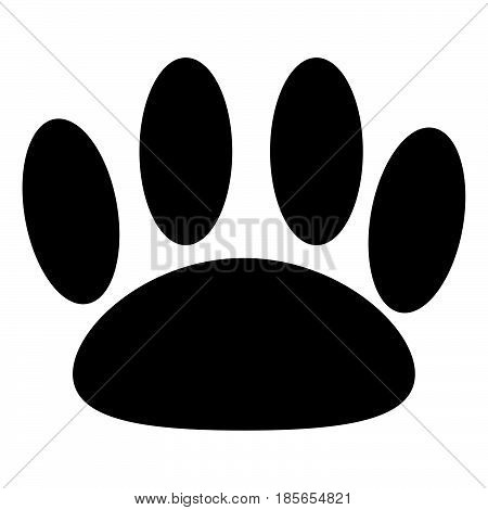 Animal Trail Black Color Icon.