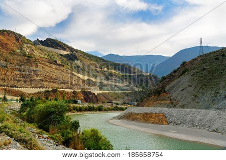 View On Coruh River. Artvin. Turkey