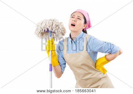 Attractive Woman With Back Pain At Home
