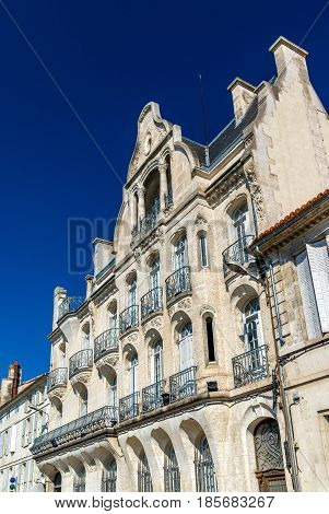 Historic buildings in Angouleme, the Charente department of France