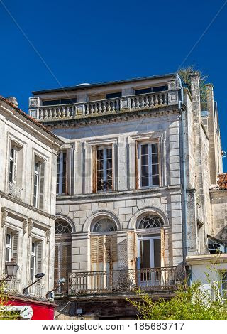 Historic buildings in Angouleme, the Charente department of France