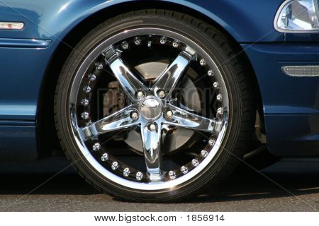 Chrome Wheel And Tire