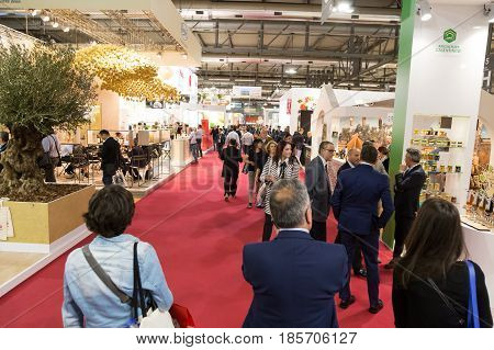 People Visit Tuttofood 2017 In Milan, Italy