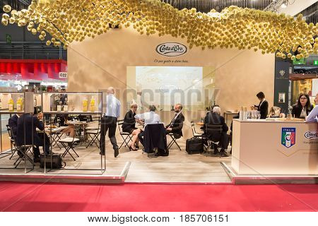 People Visit Tuttofood 2017 In Milan, Italy