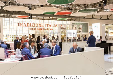 People Visit Tuttofood 2017 In Milan, Italy
