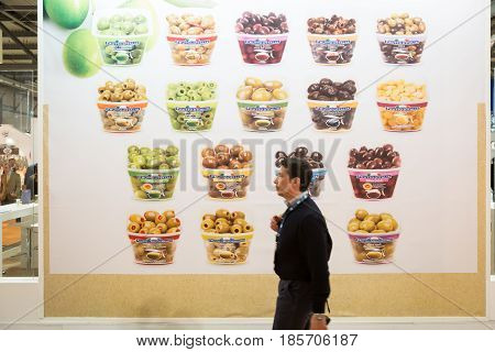 People Visit Tuttofood 2017 In Milan, Italy