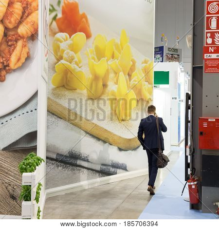 People Visit Tuttofood 2017 In Milan, Italy