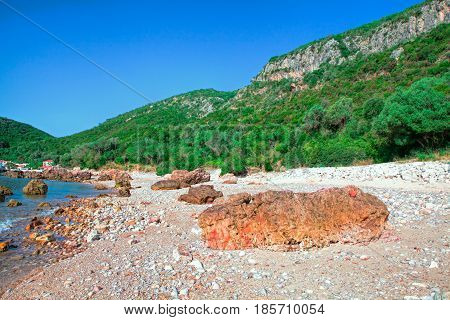 Portinho da Arrabida beach in the Parque Natural da Arrabida
