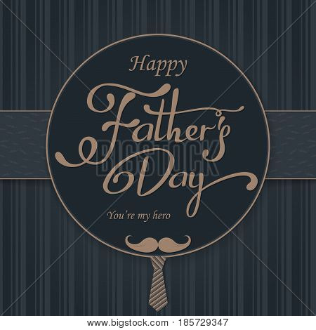 Happy Fathers Day greeting. Vector background with doodle neckties, bow tie and glasses.