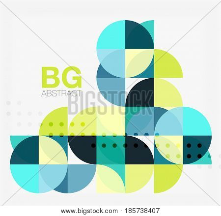  geometric circle abstract background. template background for workflow layout, diagram, number options or web design