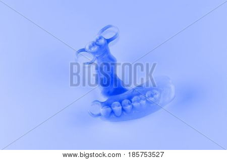 new nylon prosthesis for a patient with a partial loss of teeth