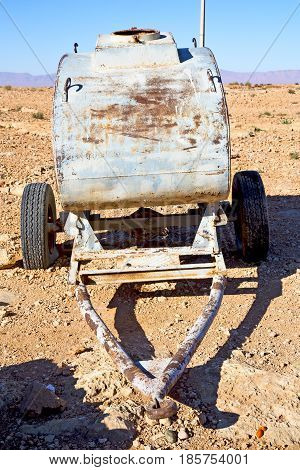 Water Tank In Morocco  Land Gray  Metal