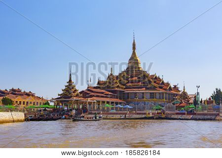 Phaung Daw Oo Pagoda, Inle lake, Myanmar
