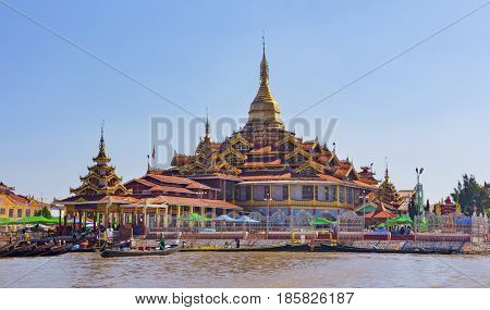 Phaung Daw Oo Pagoda, Inle lake, Myanmar