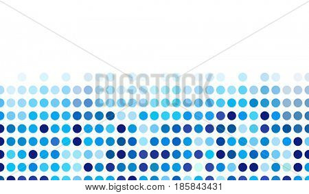 Mosaic background random dark and light blue circles, pattern polka dots, neutral versatile pattern for business techno style design. Decoration of the booklet, broadsheet, flysheet, poster, banner.