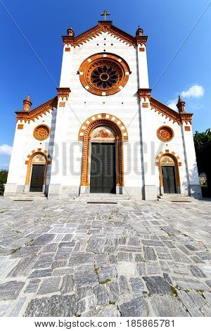 Church    The Mercallo     Closed Brick Tower  Lombardy