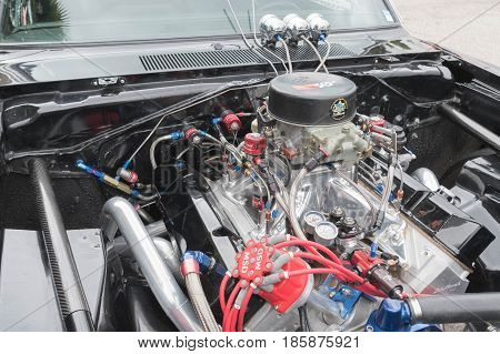 Lasd Motorsports Cuda Engine  On Display