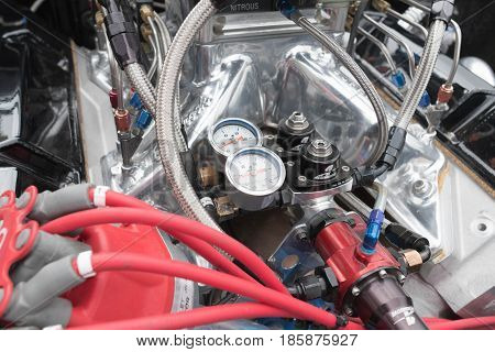 Lasd Motorsports Cuda Engine  On Display